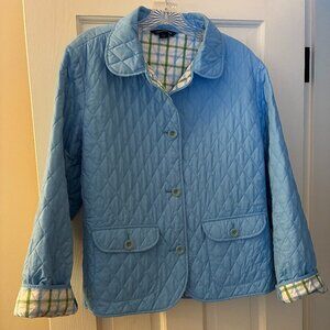 Woman's Lands End Quilted Spring Jacket Size Large 14-16
